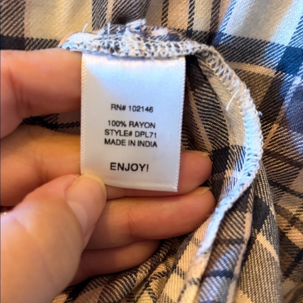 Michael Stars Plaid Shirt Dress SZ S - Picture 5 of 5